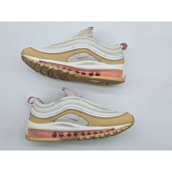 Nike Air Max 97 Sesame Pink Foam GS Size 4Y 921522-113 - Picture 4 of 8